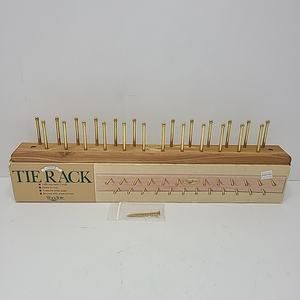 Woodlore Cedar Tie Rack w Brass Screws Up To 24 Ties Aromatic Holder Divider